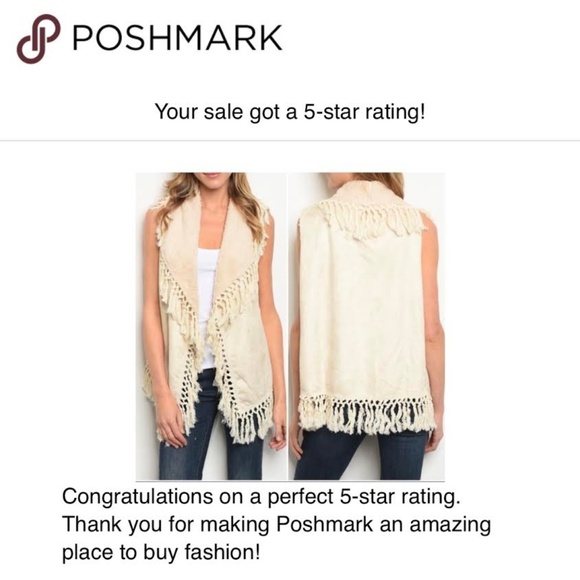 Sleeveless open front fringe detail vest. - Picture 4 of 4